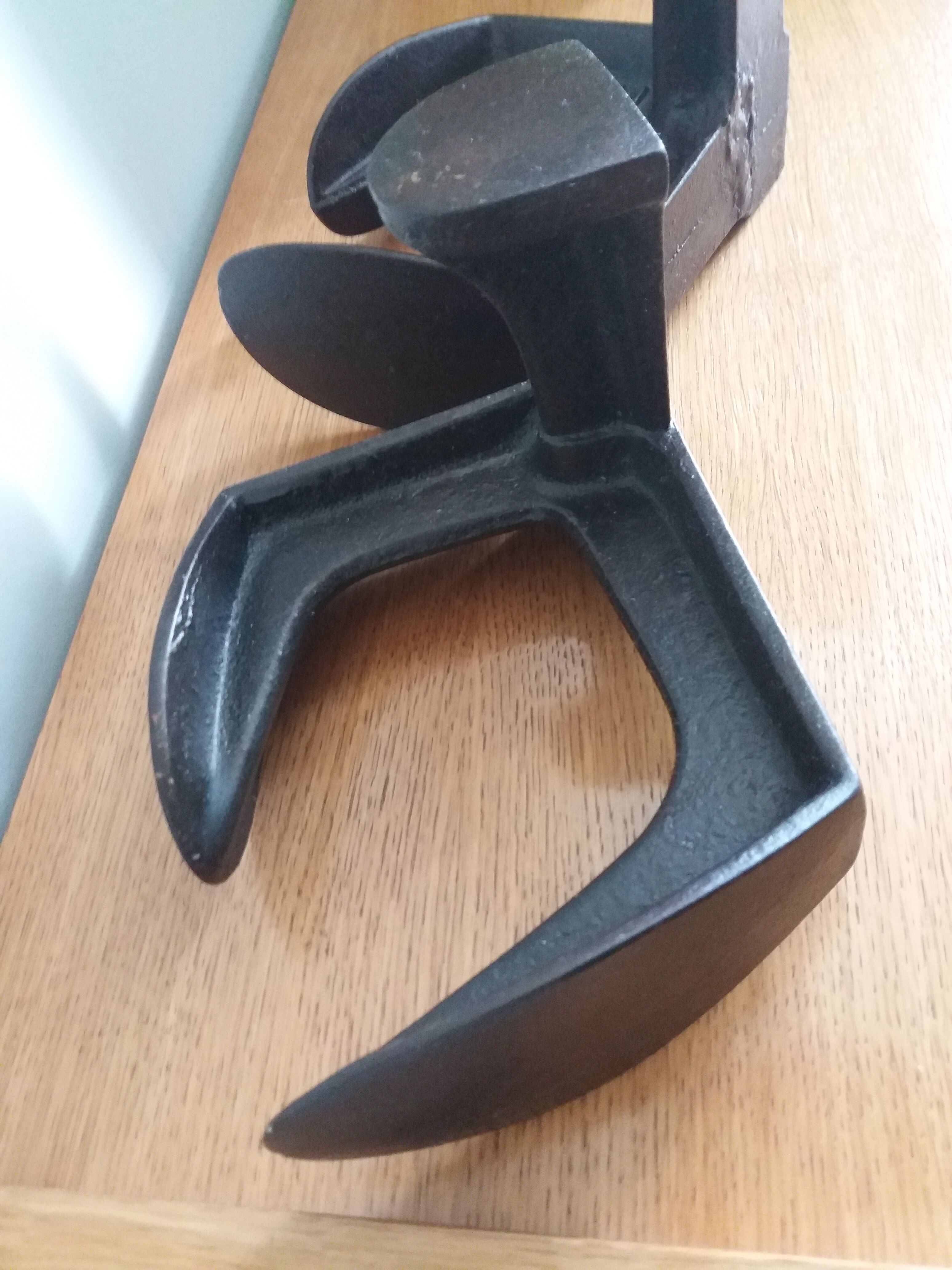 Industrial style bookends shoe shape