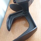 Industrial style bookends shoe shape