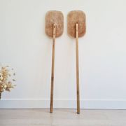 Pair of wooden paddles