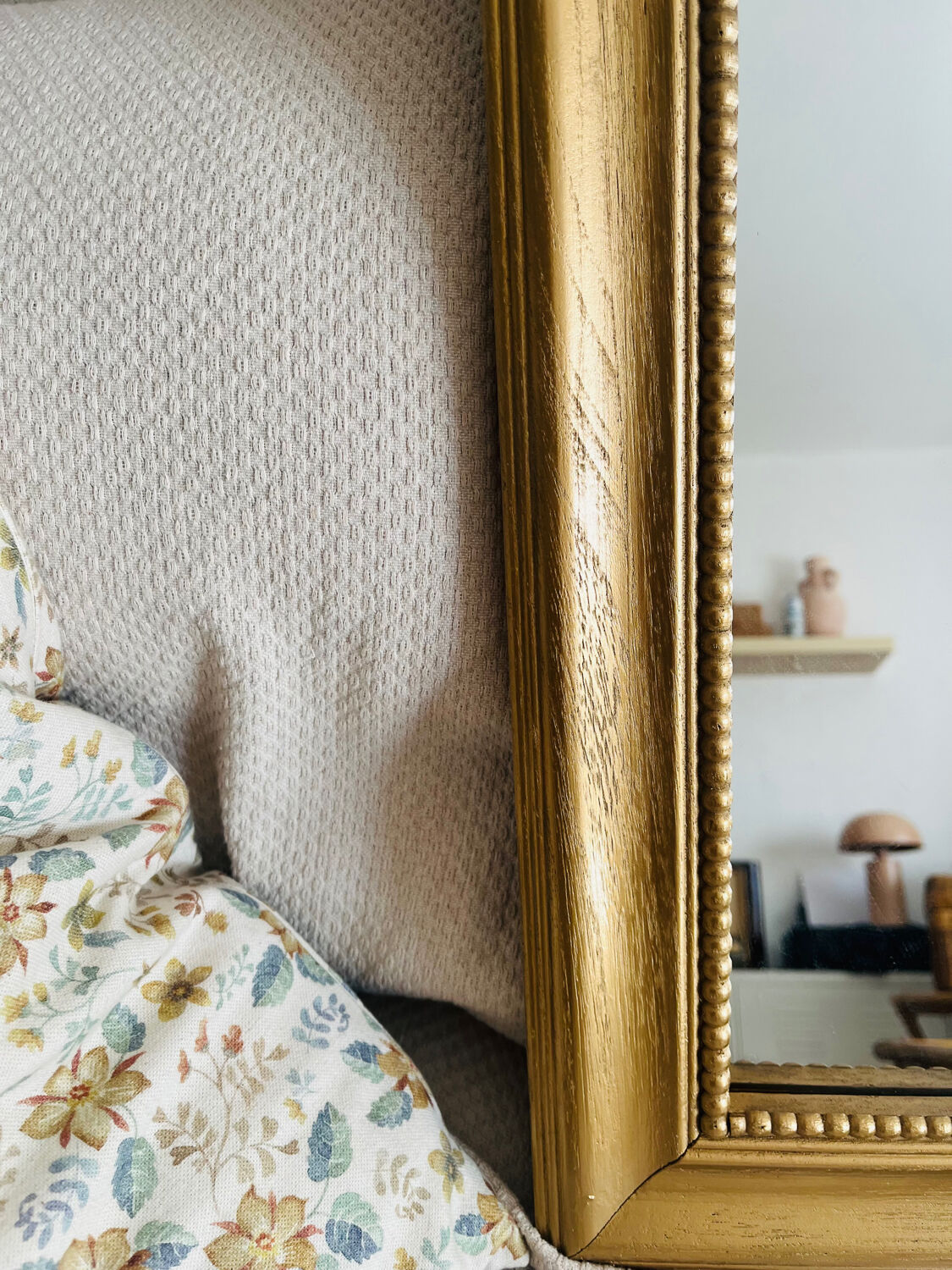 Mirror 80x59cm gilded wood