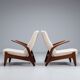 Rastad and Relling low back lounge chairs Gimson and Slater Norway 1960