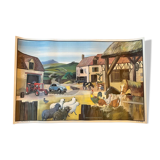 Ogé-Hachette poster "the farm / the station"