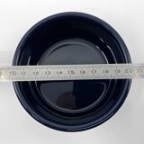 Midnight blue ceramic box/pot/tray • Sicart • Italy • Circa 60-70