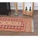1970s Vintage Turkish Hand-Knotted Wool Cotton Orange Runner Rug 89x287