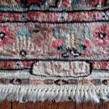 Handmade Pakistani wool and silk rug 124x77cm