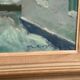 Original Swedish Oil on Canvas – "Vinter Kväll Viks" by Albert Krüger (1885–1965) – Signed – 1945 – Vintage and Framed