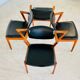 Danish vintage Kai Kristiansen model 42 chairs for Schou Andersens Møbelabrik