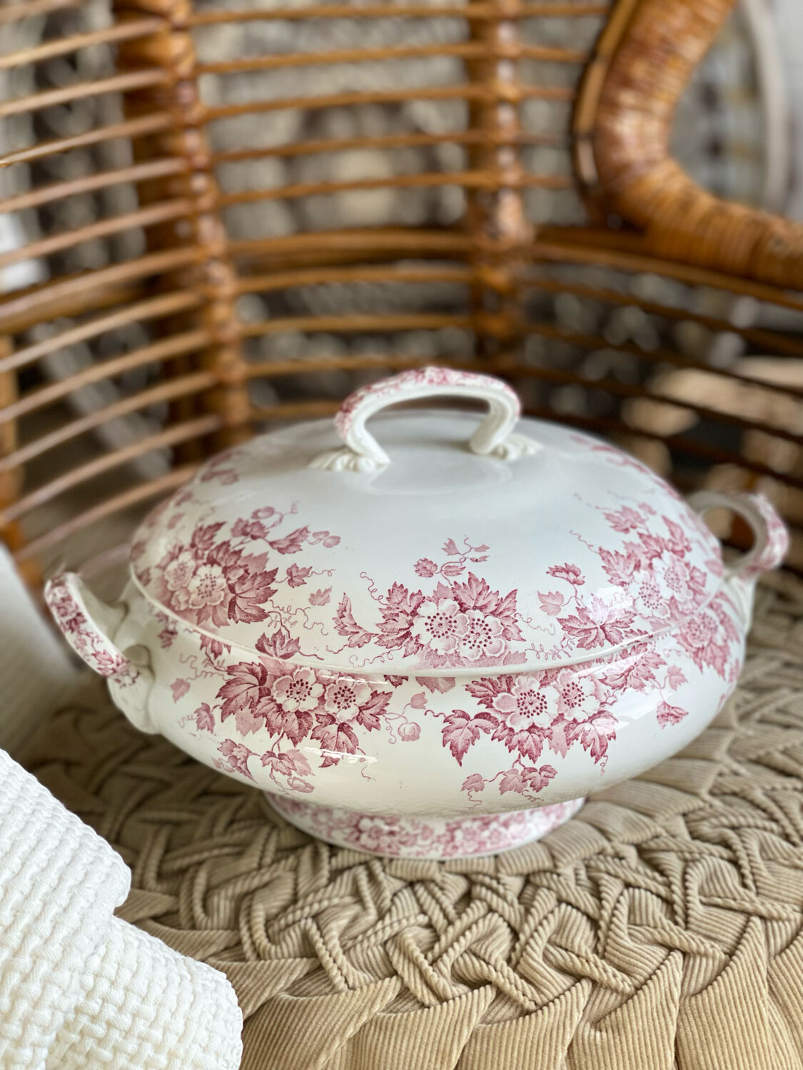 Saint-Amand tureen and Iron earth hamper