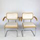 Paire de chaises B64 en velours