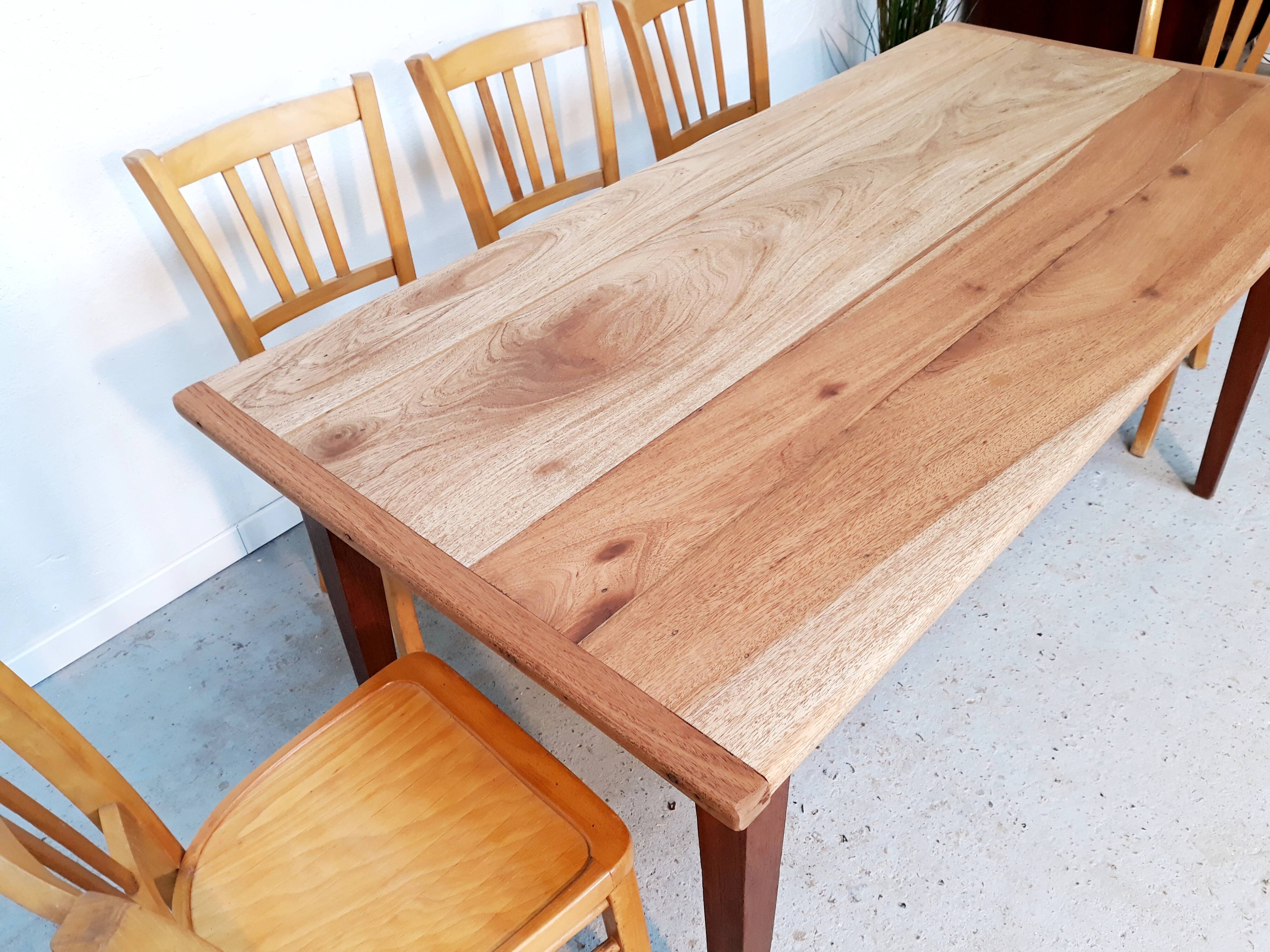 Table de ferme avec rallonges 6 à 12 personnes