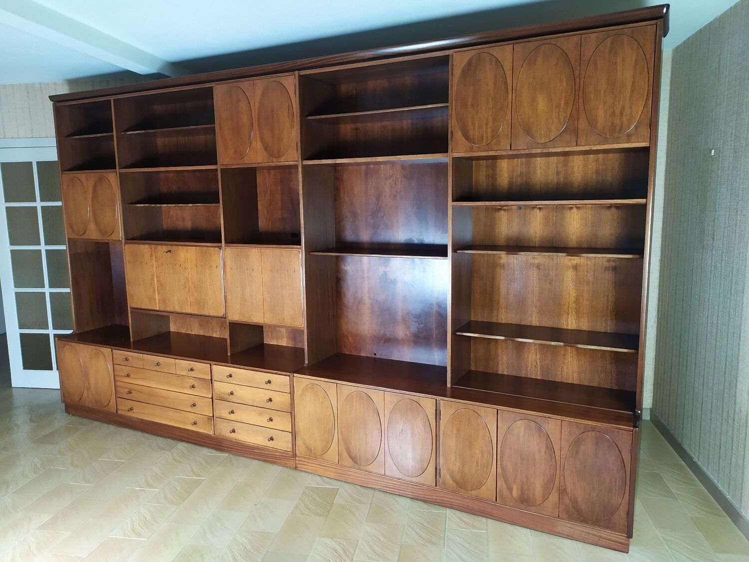 Vintage bookcase jacques hauville