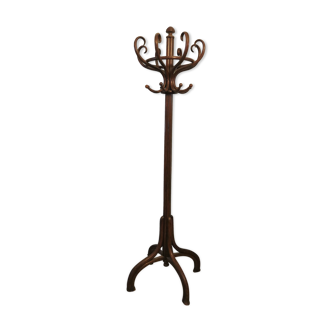 Porte manteau perroquet Thonet, bois cintré, esprit bistrot, époque 1900