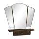 50s Wall mounted folding mirror - 60 x 60cm