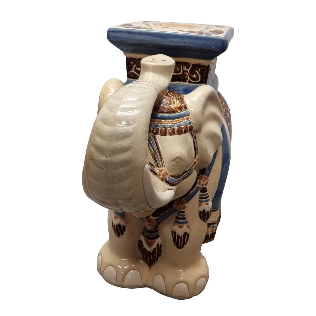 Vintage elephant plant table, 1970s