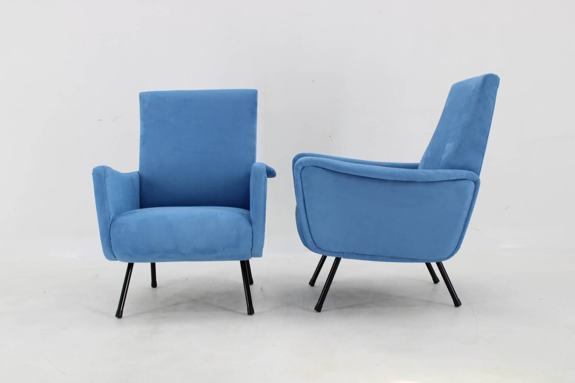 1960s Pair of Restored Italian Armchairs