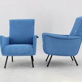 1960s Pair of Restored Italian Armchairs