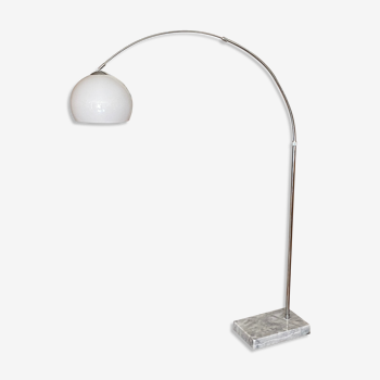 Lampadaire arc, 1970, pied en marbre