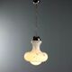 Vintage glass and chrome metal lamp, design, Italy, 1960s-1970s