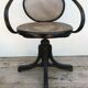 Chair swivel old Thonet bentwood, folder & canned seat Vintage