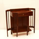 Console en bois de noyer courbé 1940