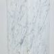 Pair of Art Deco style columns, in white marble, 20th century