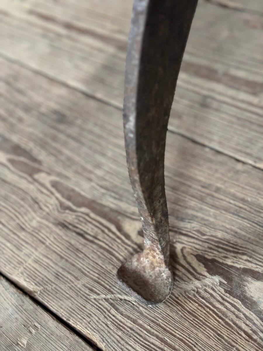 Wrought iron workshop table from around 1900