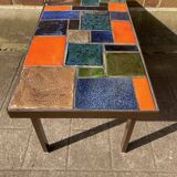 Vintage ceramic coffee table 1970