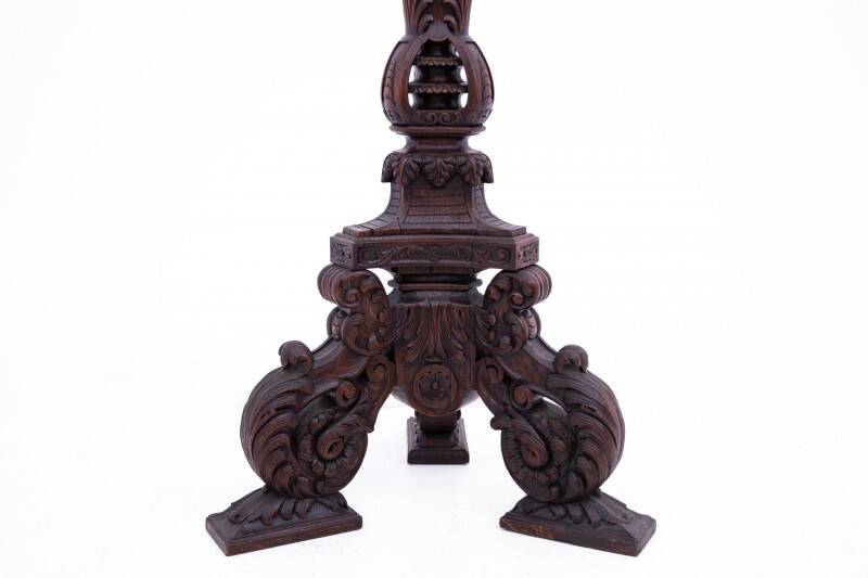Carved pedestal, France, around 1870.