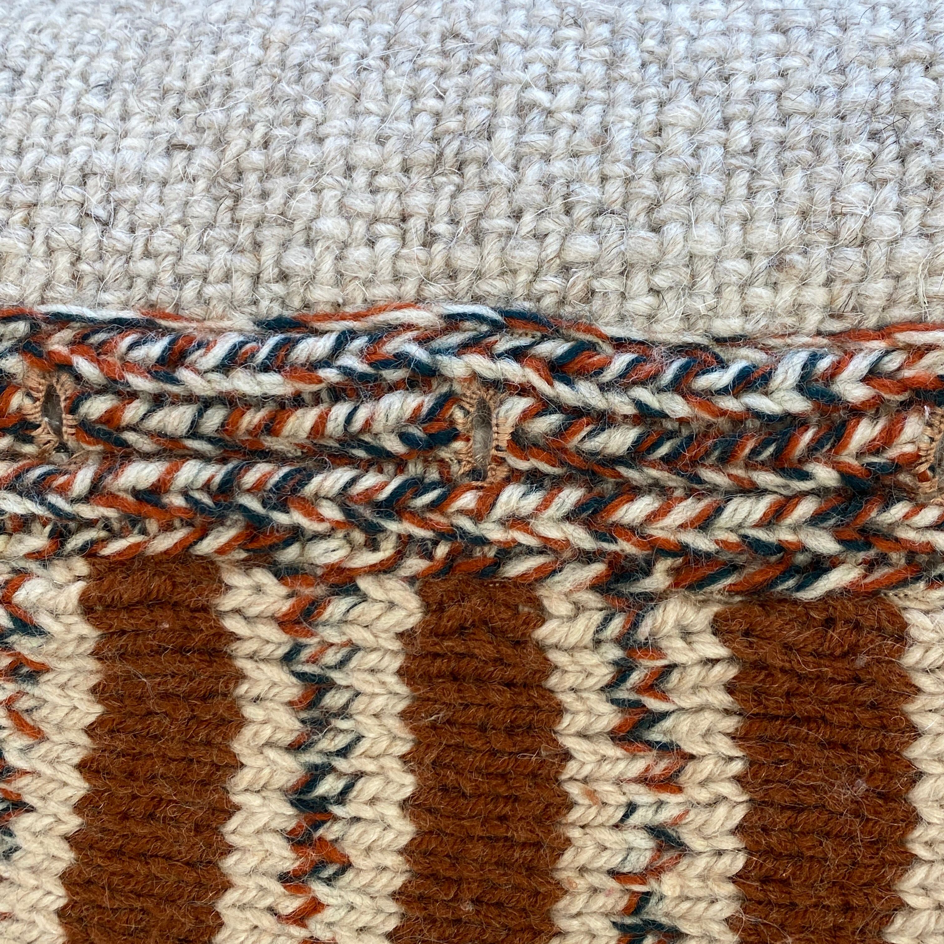 Lot de 2 coussins en tricot de laine