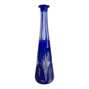 Vase soliflore en cristal de Bohême