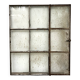 Old steel workshop skylight with opening.