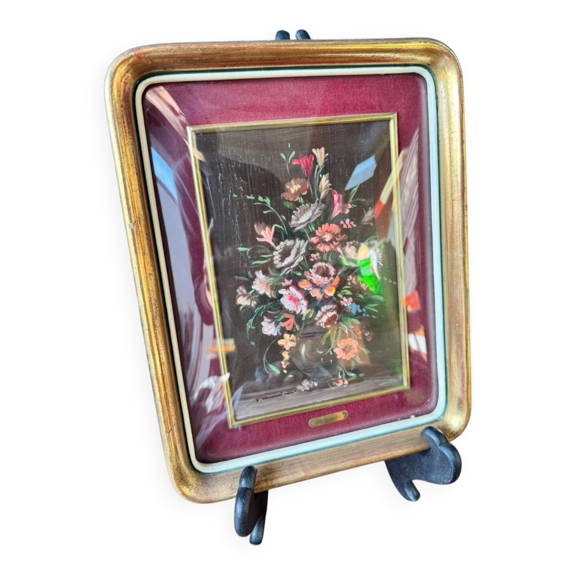 Oil on panel signed Gino Tassinari (1920-2001) Still life