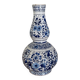 Vase gourde en faïence de Delft XVIIIe décor floral