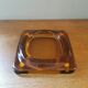 Vintage amber glass empty pocket