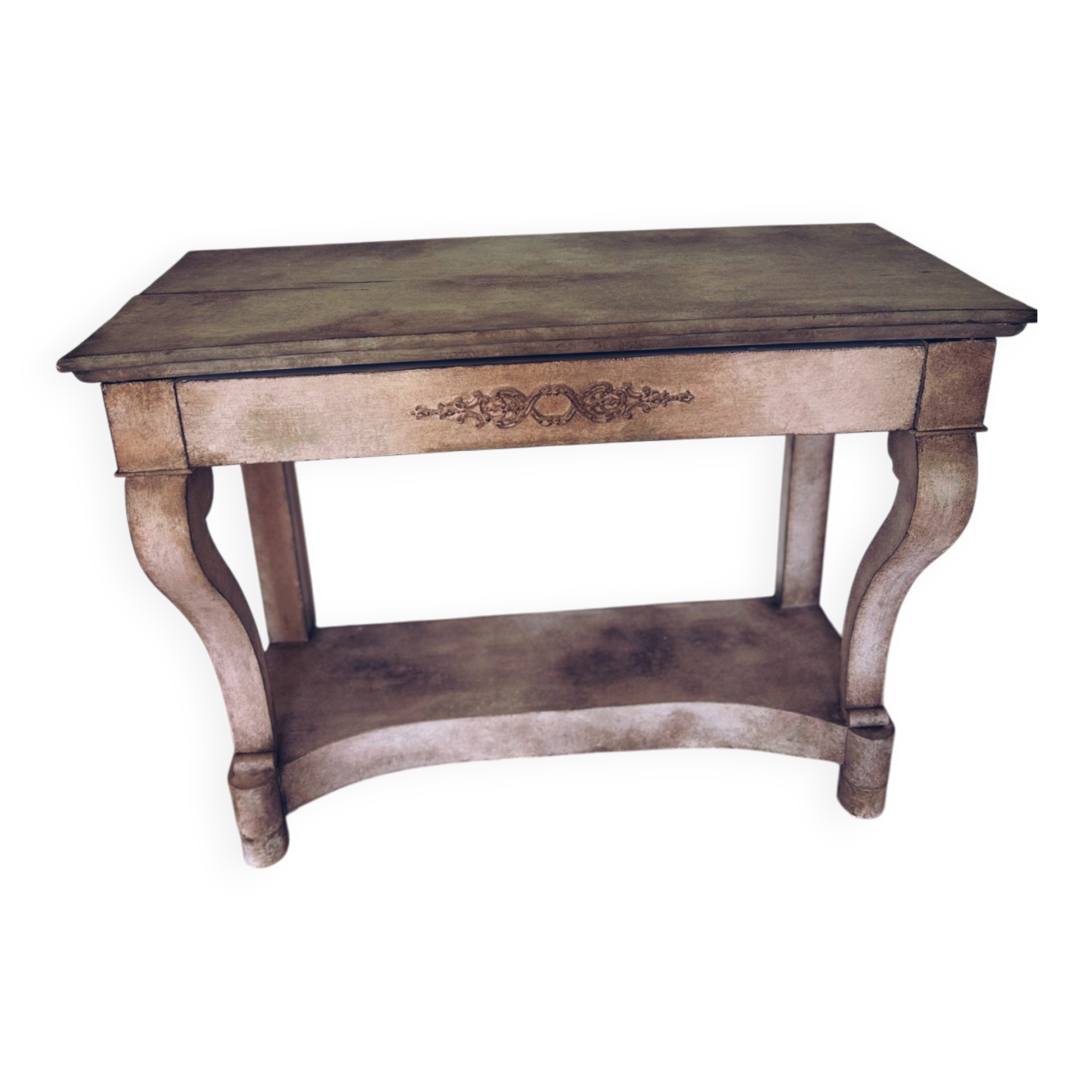 Console shabby chic Tuscan patina