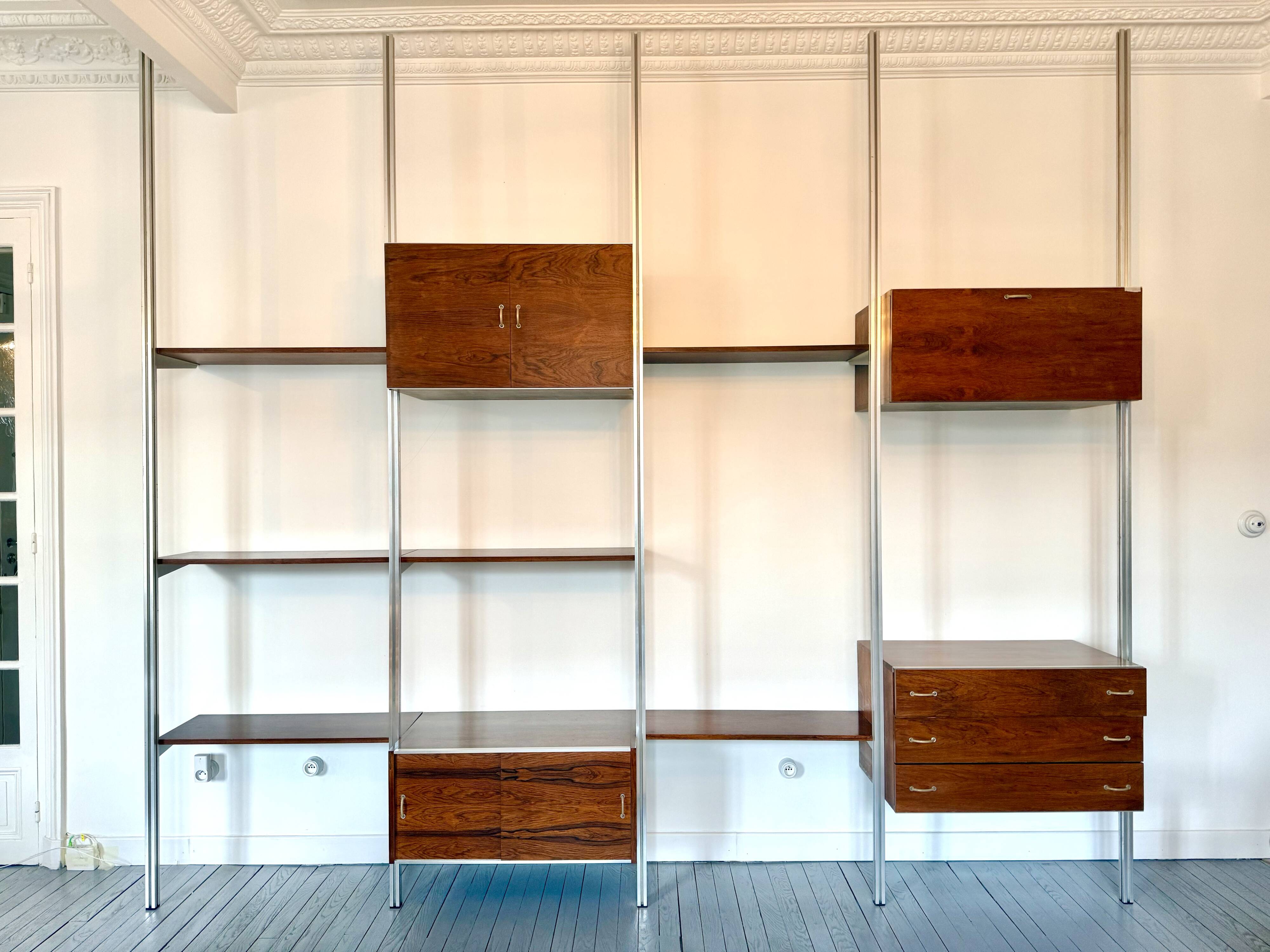 Modular bookshelf George Nelson & Associates OMNI system