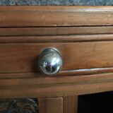 Art Deco wood and marble bedside