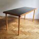 1960's Long Coffee Table with Black Opaxite Glass