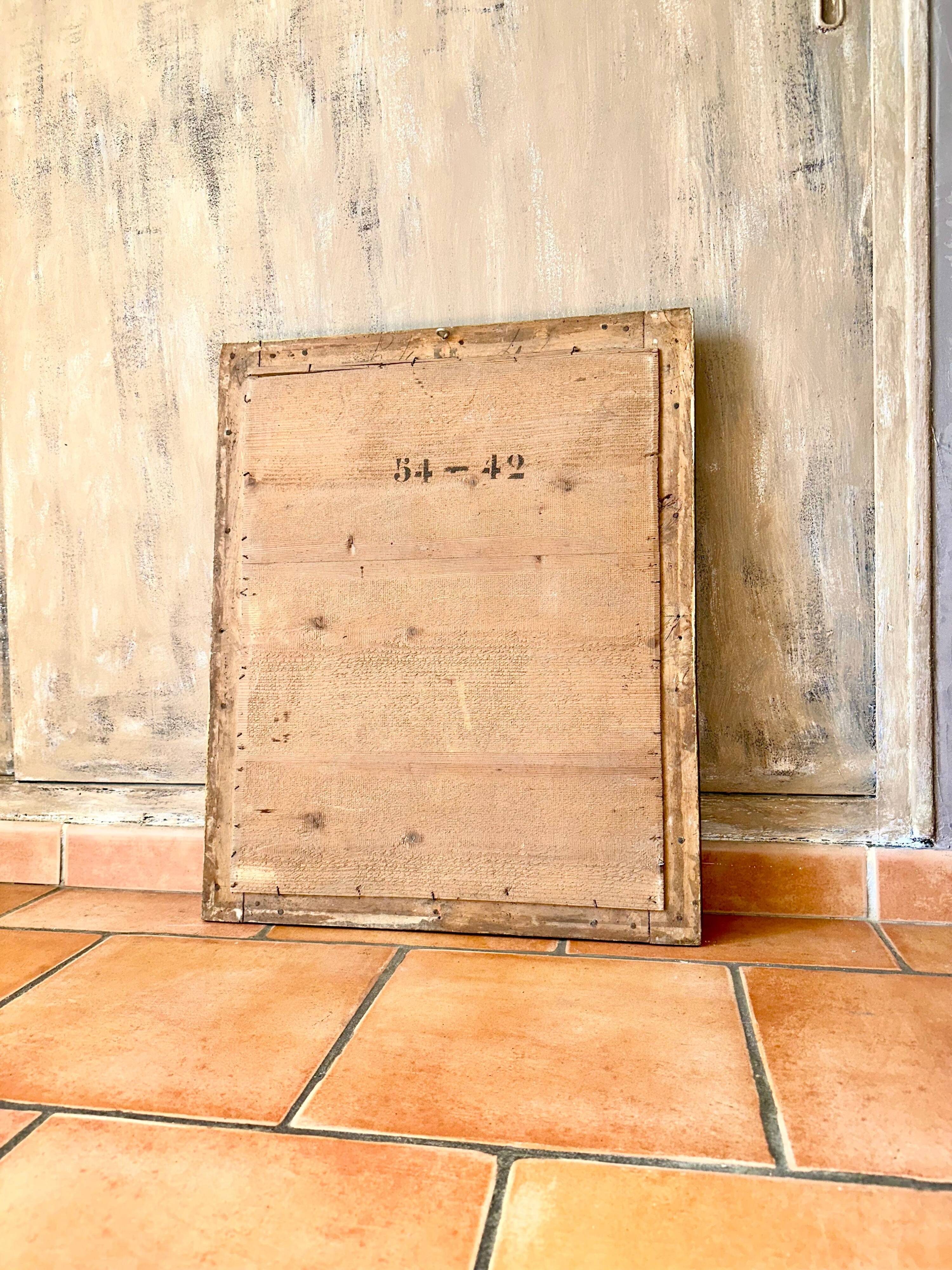 Miroir en stuc doré, début XIXème