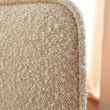 Vintage Lounge Chair Grey White Bouclè, Scandinavian Design