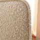 Vintage grey and white boucle armchair, Scandinavian design.