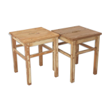 Set of 2 antique stools