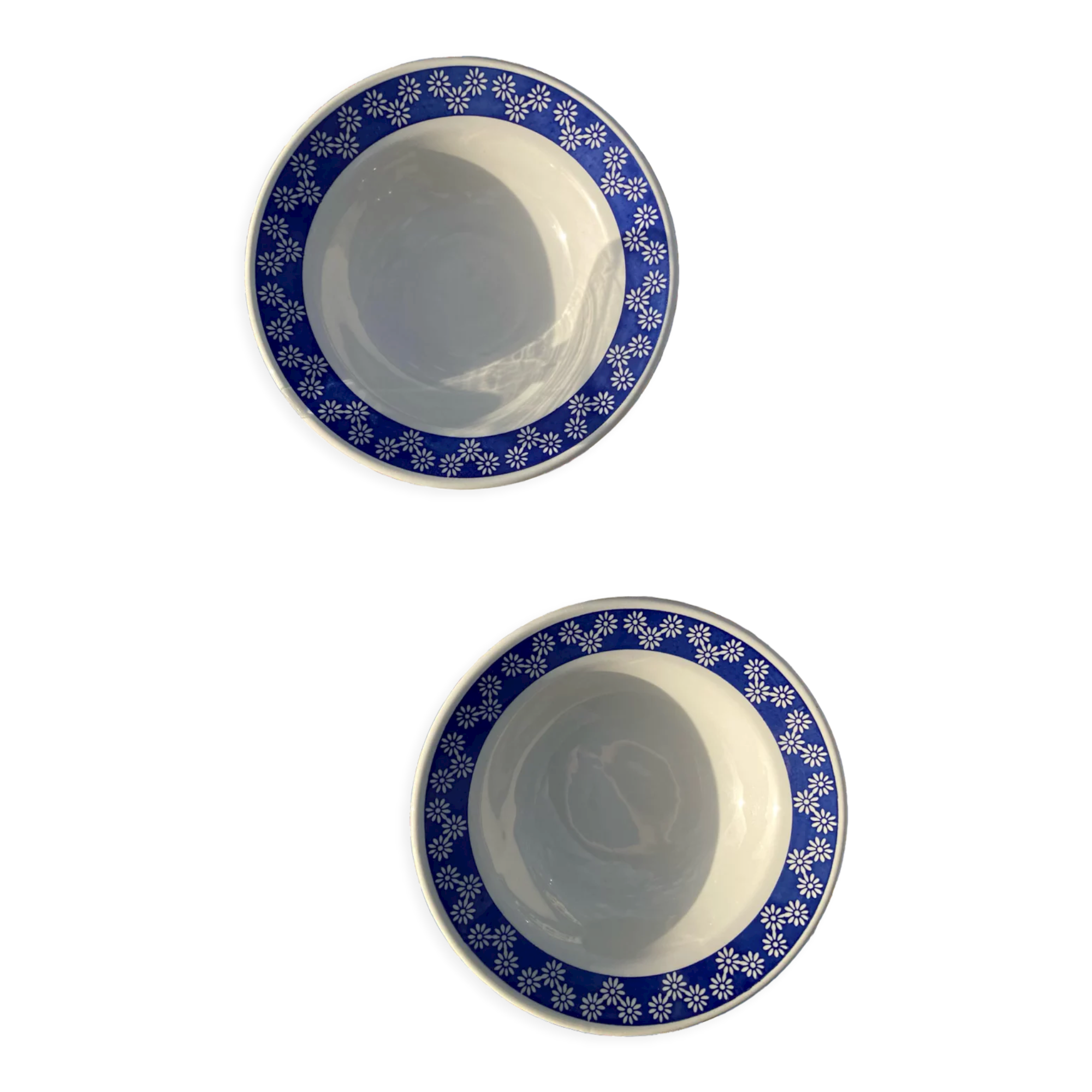 Two flower plates