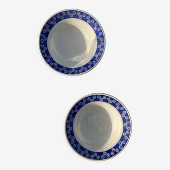 Two flower plates