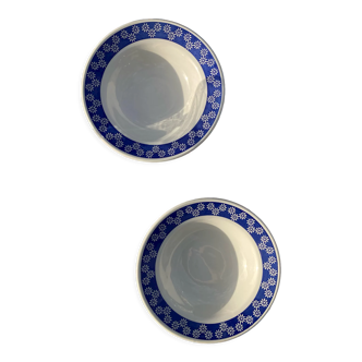Two flower plates