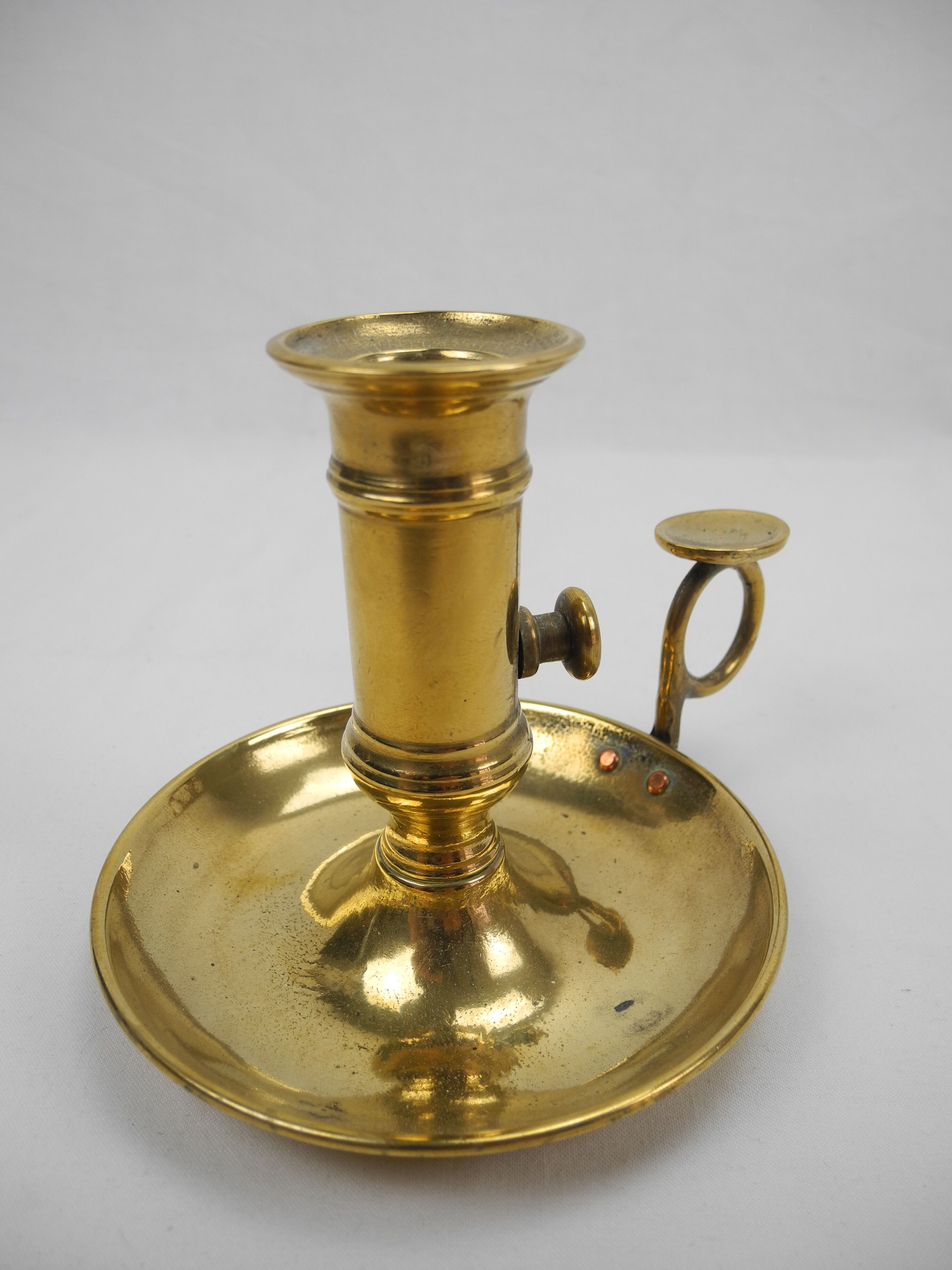 Old brass candle holder old french brass candle holder