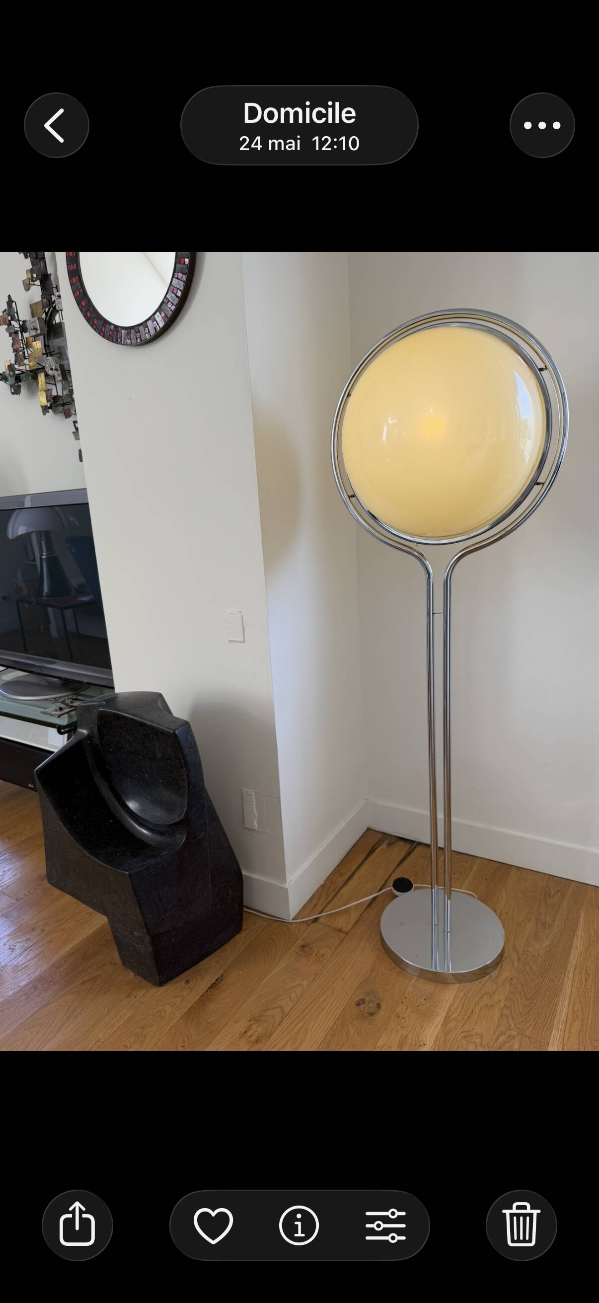 Floor lamp Claude Delord and Jean Pierre Garrault 1970