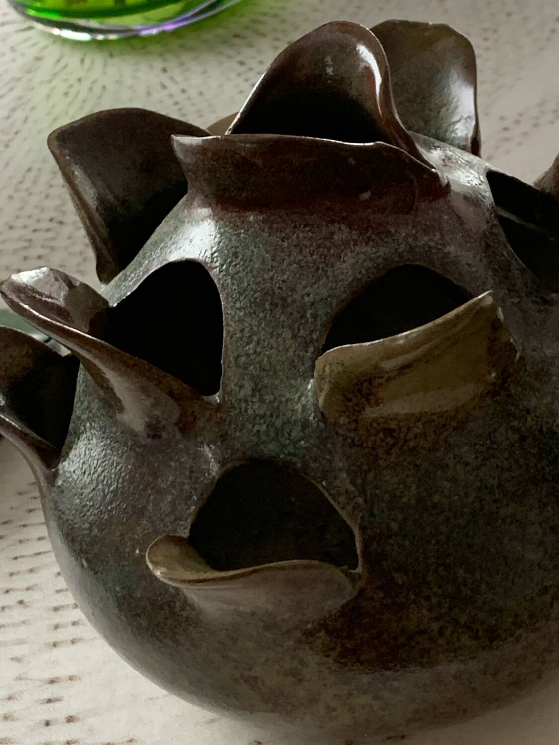 “Artichoke” vase in Vallauris stoneware