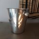 Ice bucket art deco champagne bucket in silver metal