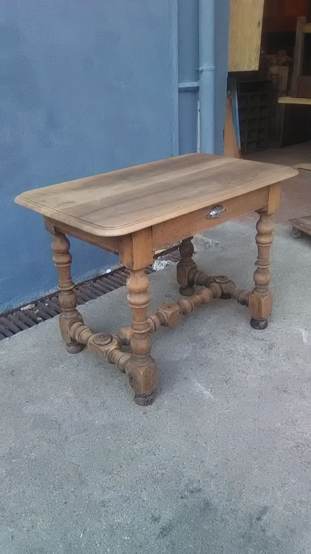 Pickled rustic side table